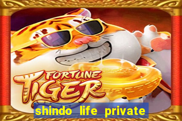 shindo life private server codes